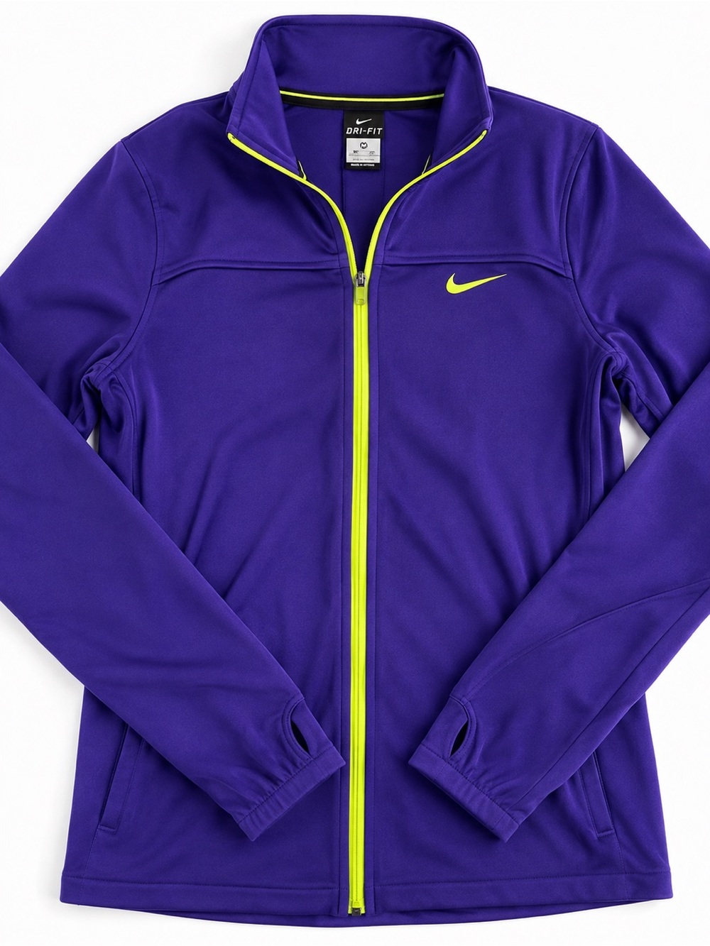 Nike Dri-FIT Purple Lime Green Running Jacket Women’s M